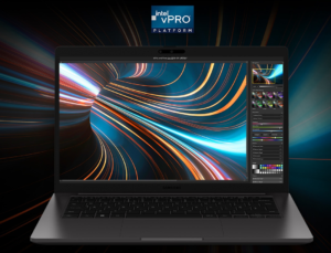 Portátil Galaxy Book2 Business abierto