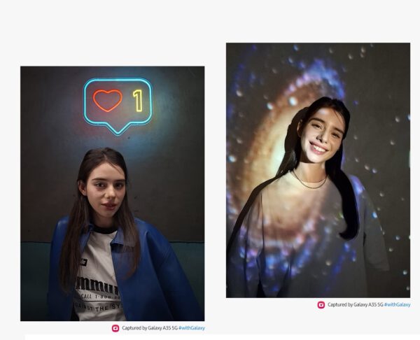 Samsung A35 5G imágenes nocturnas