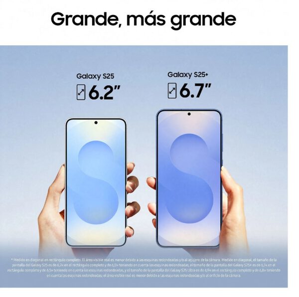 Samsung Galaxy S25+ tamaños