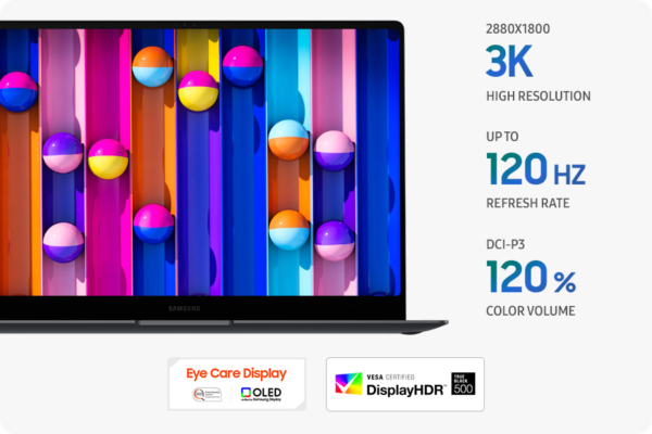 Galaxy Book5 Pro Ultra5 información pantalla